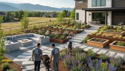 Landscaping service in Aurora, CO for residential lawn care and yard maintenance