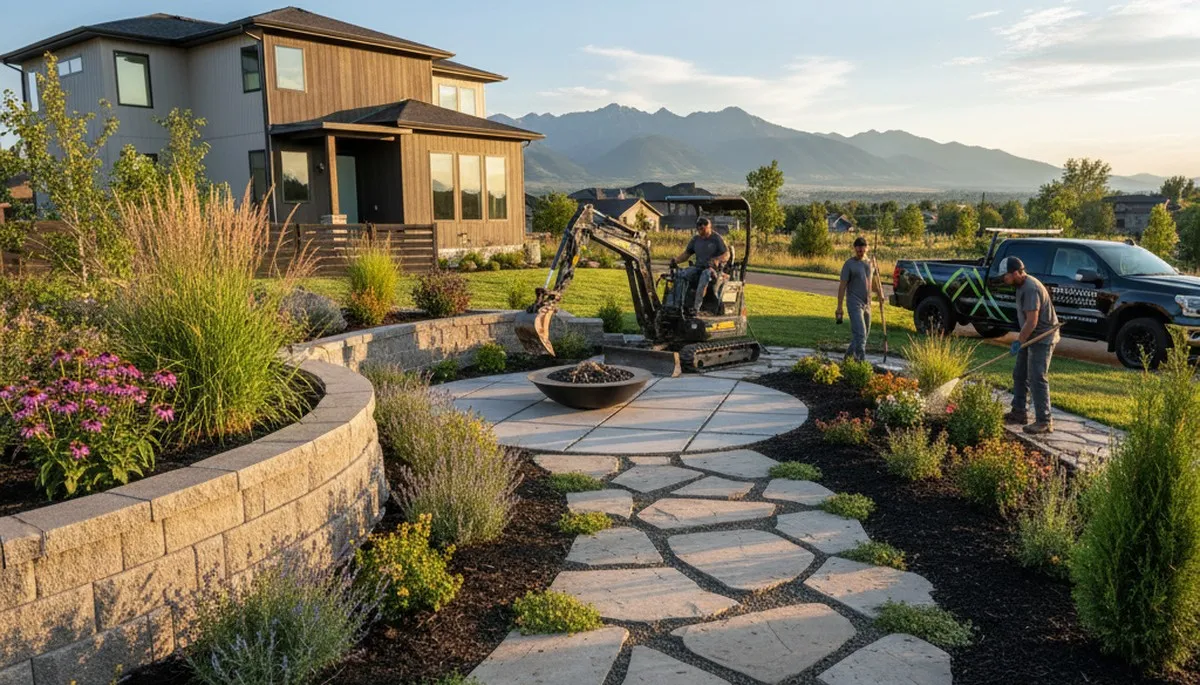 Aurora, CO landscaping team providing professional lawn care and landscape maintenance services