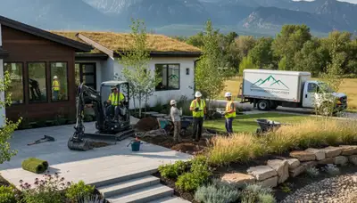 Landscaping team serving Aurora, CO, providing professional yard and lawn care services