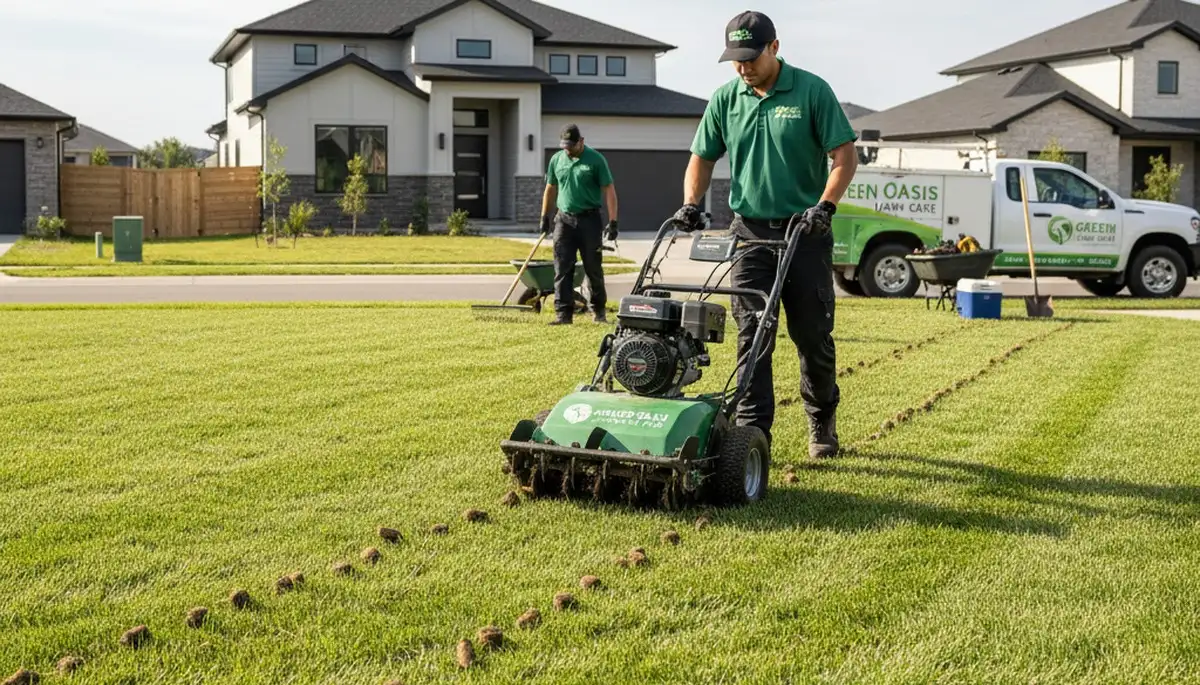 Professional lawn aeration service in Aurora, CO for healthier turf and improved root growth